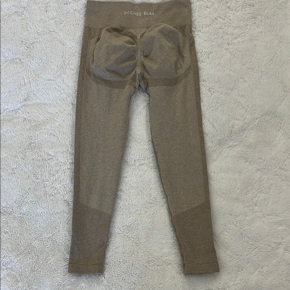 Pants - Pochee Bum Tan High-Waisted Compression Leggings Size M
